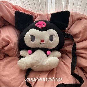 Kuromi Mini Plush Backpack / Crossbody Bag